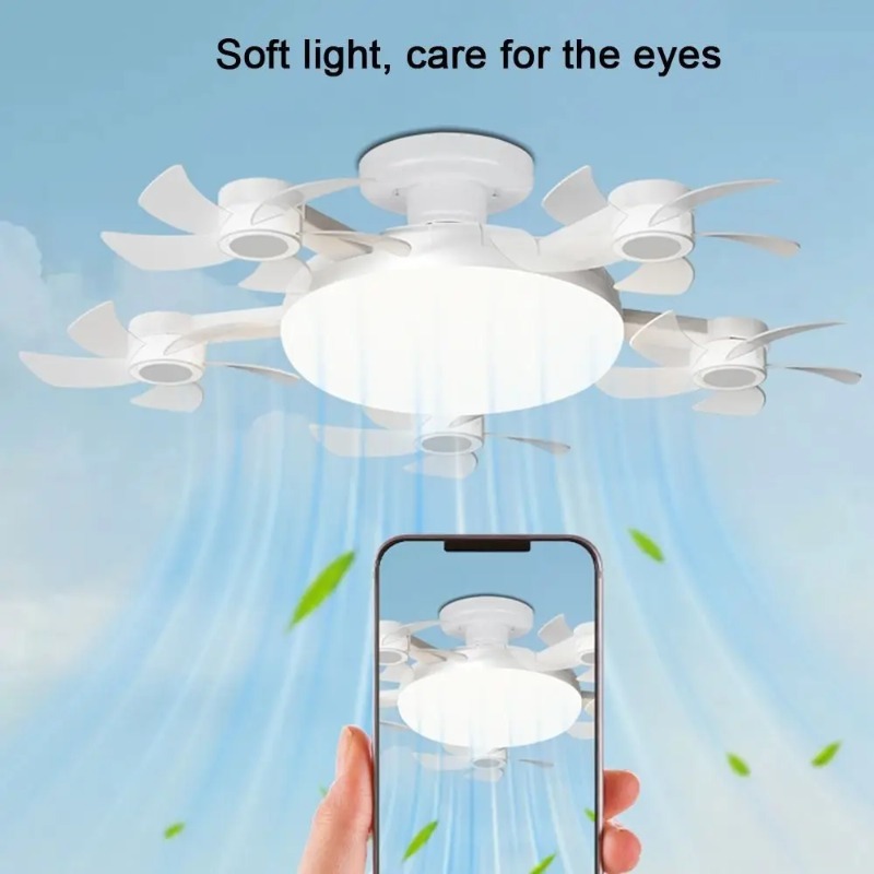 Drone Beacon Light - Drone Tasarımlı LED Yaratıcı Tavan Vantilatörü,