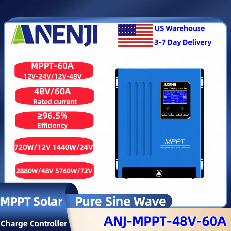 Drone Solar Charger - ANENJI MPPT 100A 80A 60A Güneş