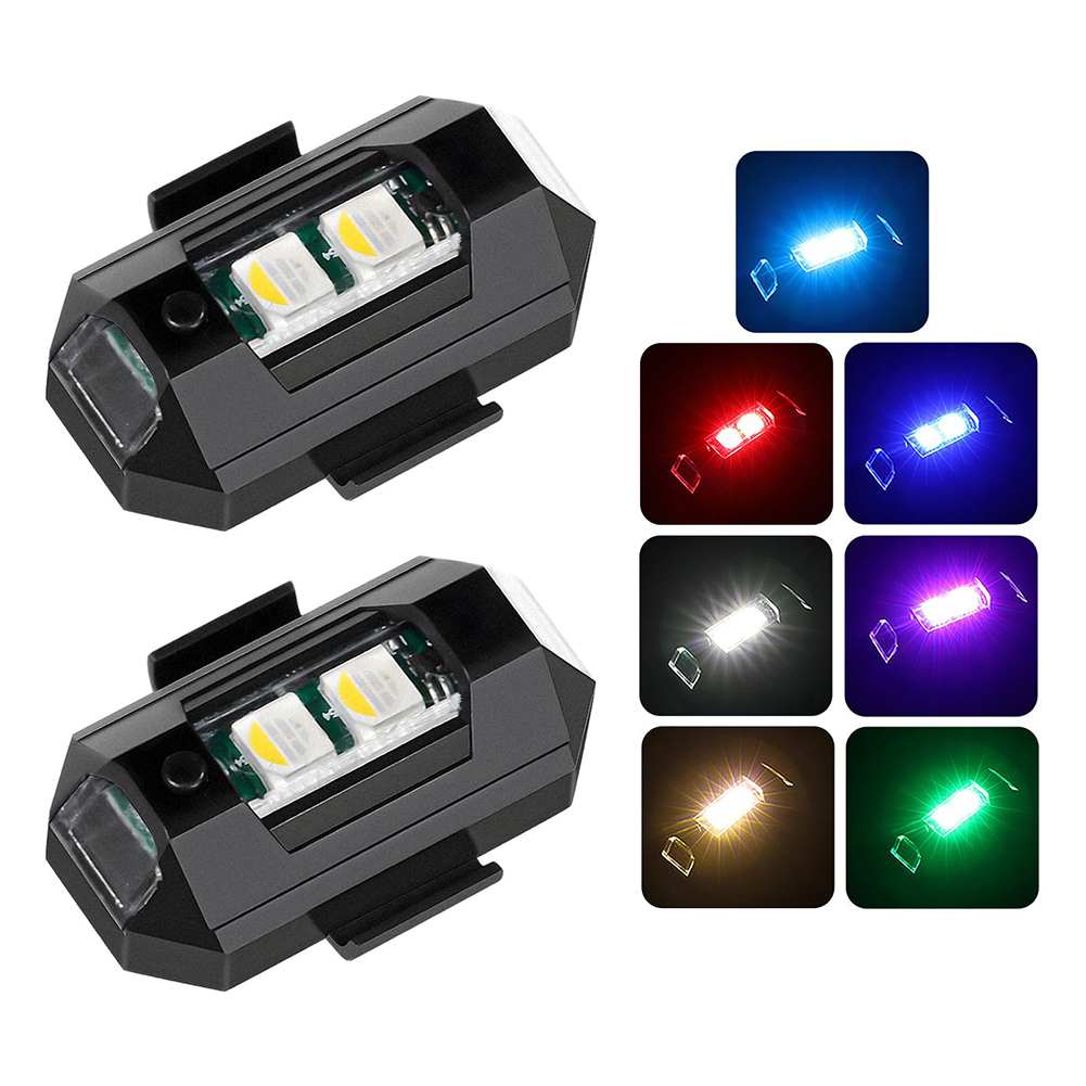 Drone Beacon Light - 2 adet Mini LED çakarlı lamba