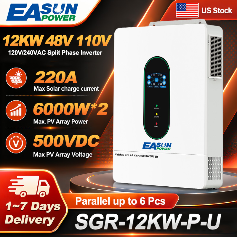 Drone Solar Charger - EASUN US 12KW 12000W Bölünmüş Fazlı