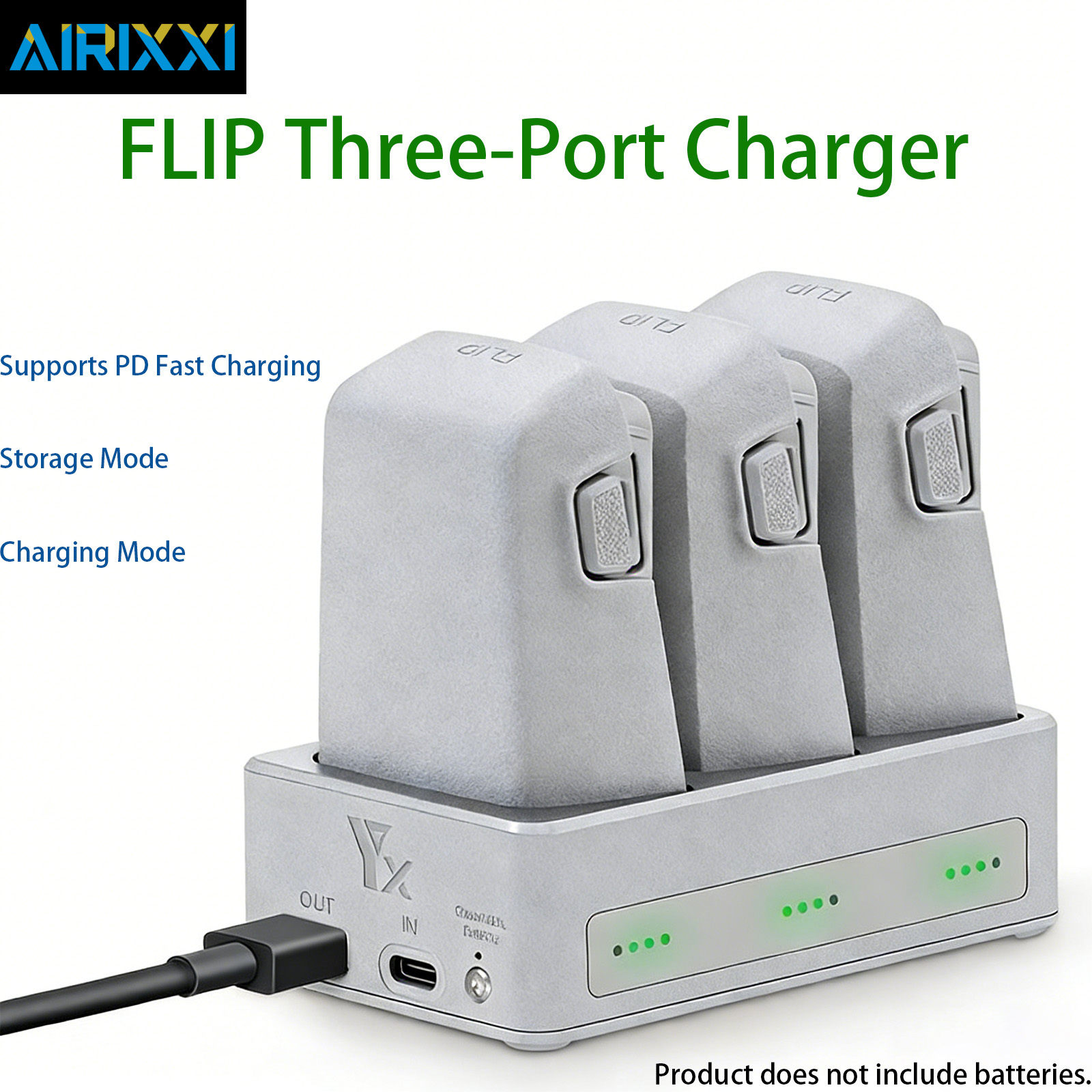 Drone Charging Hub - Yeni 3-Portlu Pil Şarj Cihazı Hub'ı