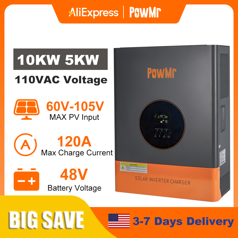 Drone Solar Charger - PowMr 10KW 5KW Bölünmüş Fazlı İnvertör