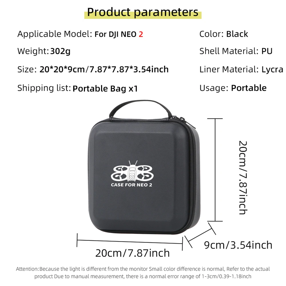 DJI Neo 2 için çizilmez toz ge - Drone Hard Shell Case incelemesi ve fiyatı