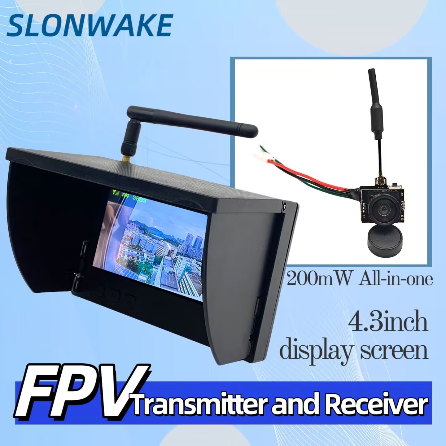 SLONWAKE 5.8G Analog Video İle - Drone Controller Screen incelemesi ve fiyatı