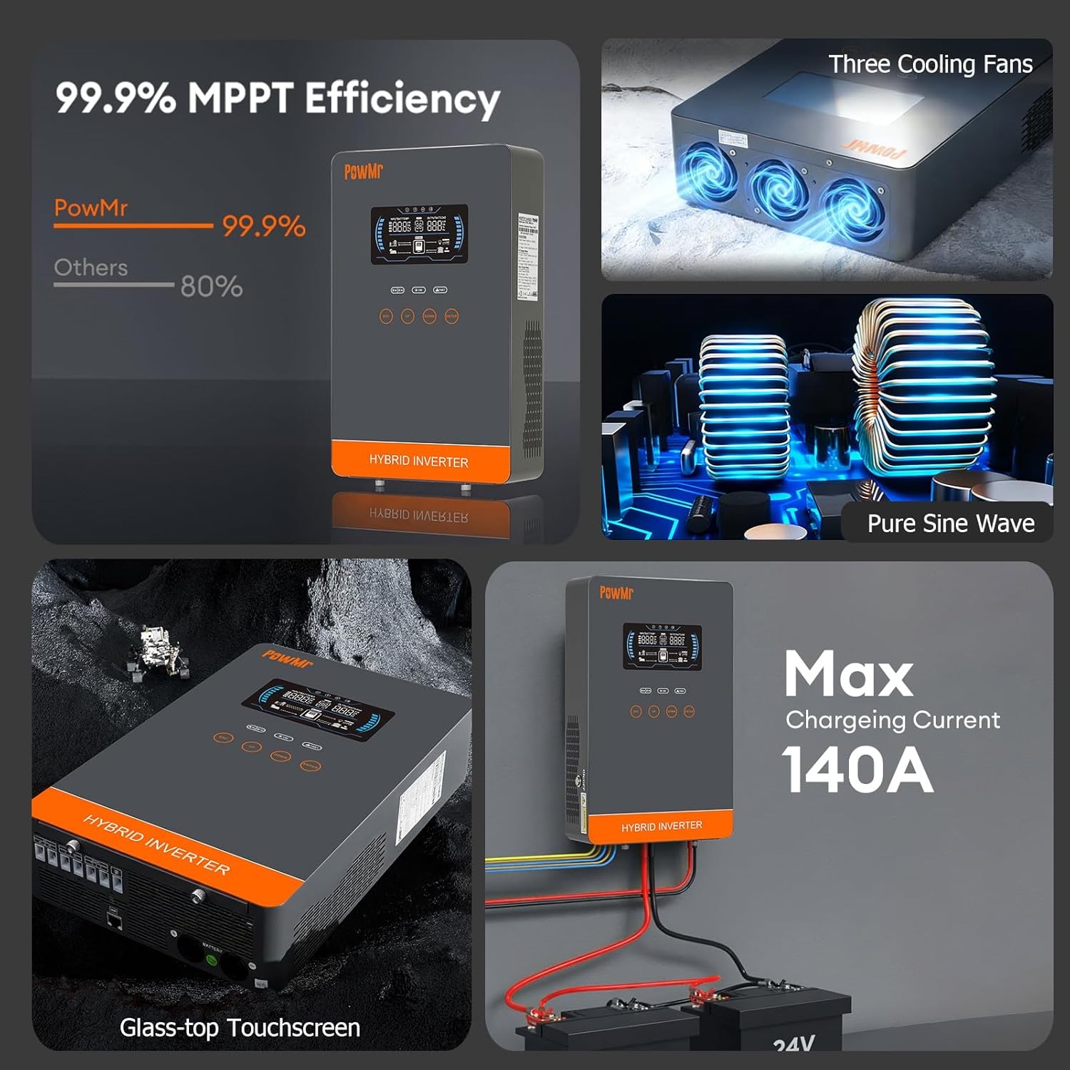 PowMr USA 4000W 24V Hibrit Gün - Drone Solar Charger incelemesi ve fiyatı