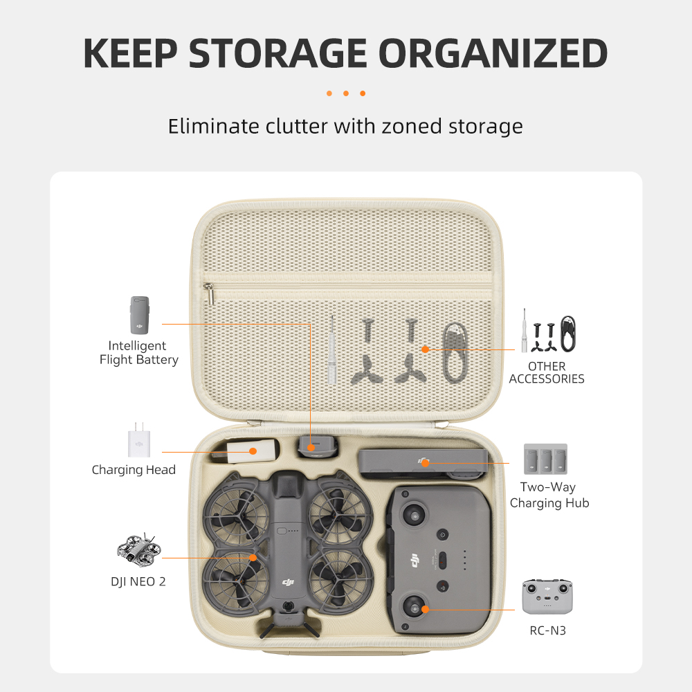 DJI Neo 2 Fly More Combo için  - Drone Carrying Case incelemesi ve fiyatı