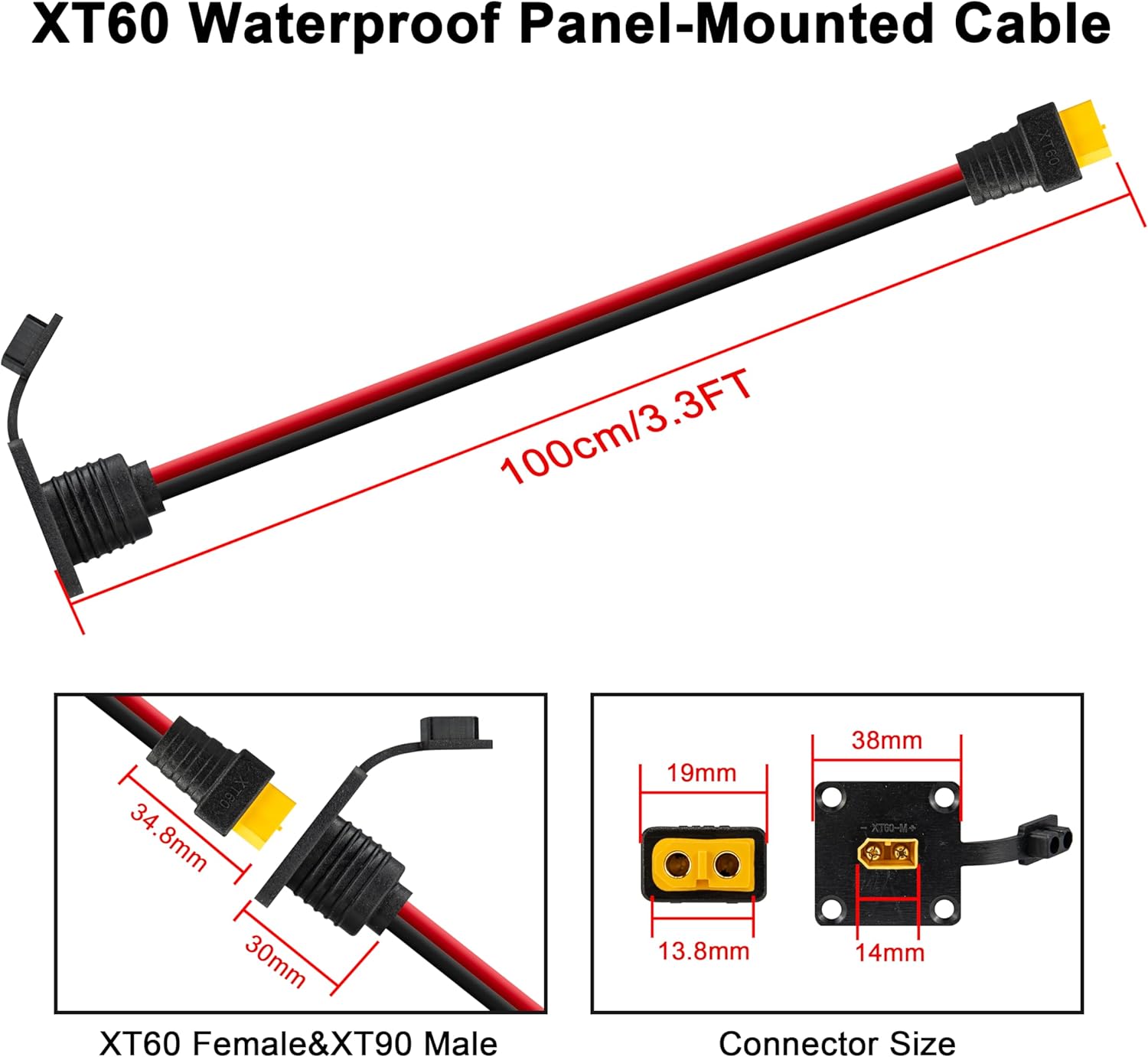 JMUYTOP 3FT 12AWG XT60 Panel M - Drone Battery Adapter incelemesi ve fiyatı