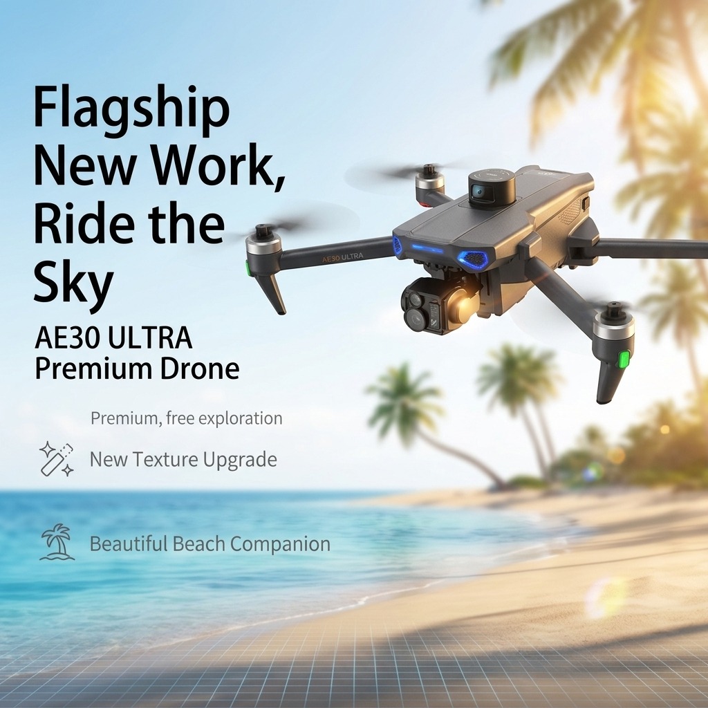 YENİ AE30 Ultra GPS Drone 4K P - Drone Controller Screen incelemesi ve fiyatı