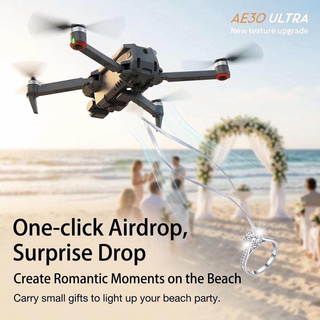 YENİ AE30 Ultra GPS Drone 4K P - Drone Controller Screen incelemesi ve fiyatı